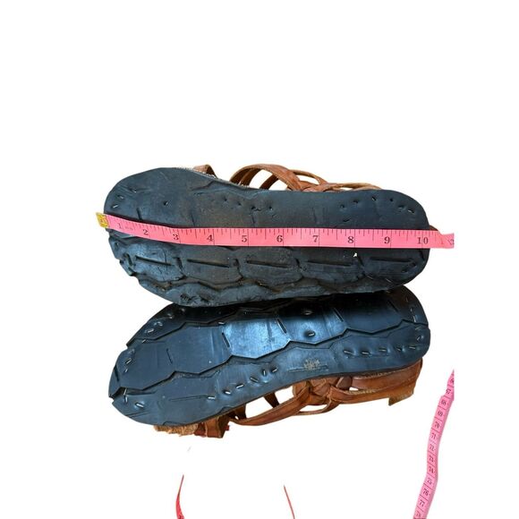HUARACHE ARAÑITA CRUZADO RUSTICO VINTAGE MEXICAN SANDALS men’s 7 women’s 8 main image 5